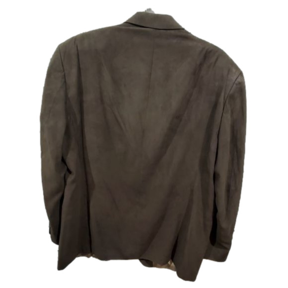 Ralph lauren Y2k Olive green Vegan suede sport coat jacket Blazer Men's size 46R - Picture 4 of 9